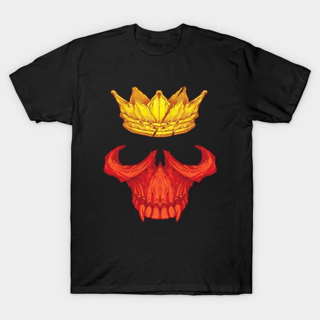 skull in crown T-Shirt by Dyuba